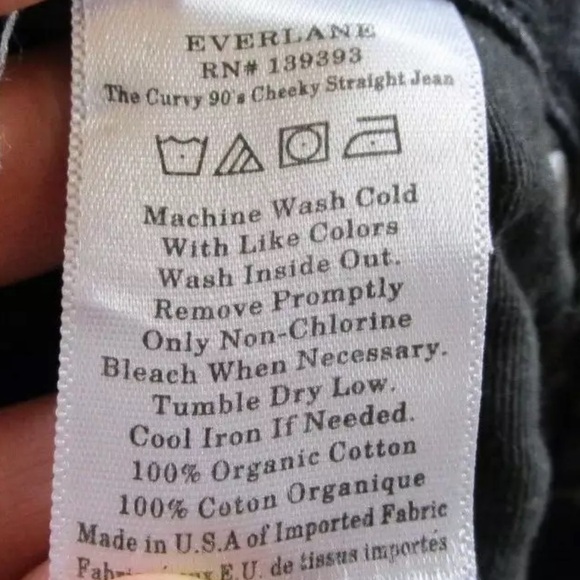 Everlane Jeans Womens 30 Curvy 90s Cheeky Straight Ankle Charcoal Wash Denim - Picture 3 of 3